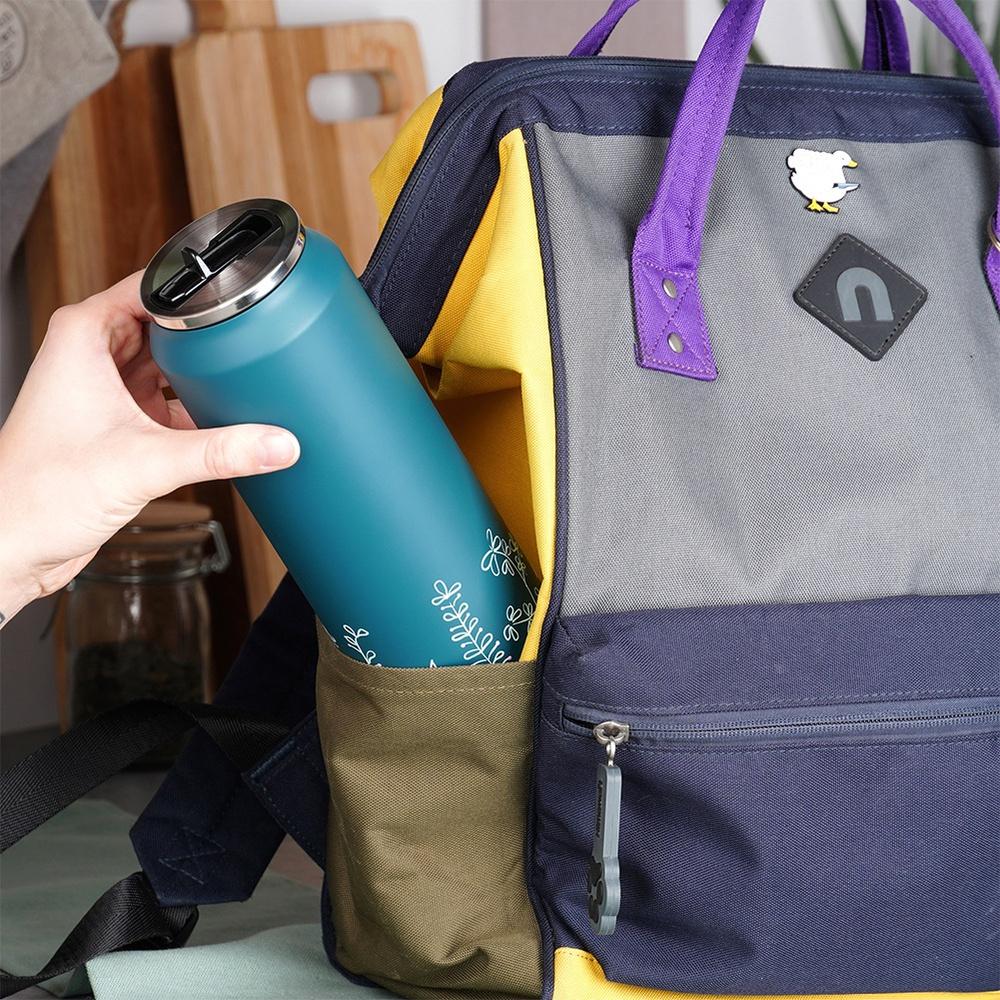 Kubek Termiczny Puszka Termos Bidon na Napoje Ciepłe Zimne Niebieski 0,7L