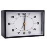 Analog Alarm Clock Quiet Battery Operated Plastic Minimalist Desk Analog Clock for Living Room Bedroom
