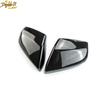 2PC Carbon Fiber ABS Rear View Side Mirror Cover Trim For Cadillac ATS 2013-