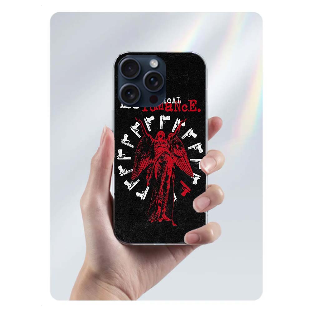 My Chemical Romance MCR Clear Phone Case For Iphone 17 Air 16 Pro Max 15 Pro 14 Plus 17E 16E 11 13 12 Mini Cover Cases Fundas Ce