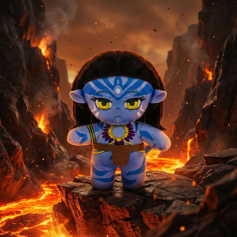 Cartoon Avatar Primitive Tribe Plush Toy Set With Soft Short Pile For Kids And Collectors