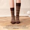 Retro Peacock-patterned Ankle Socks for Children, Suitable for Autumn and Winter, Slimming and Warm Cotton Socks