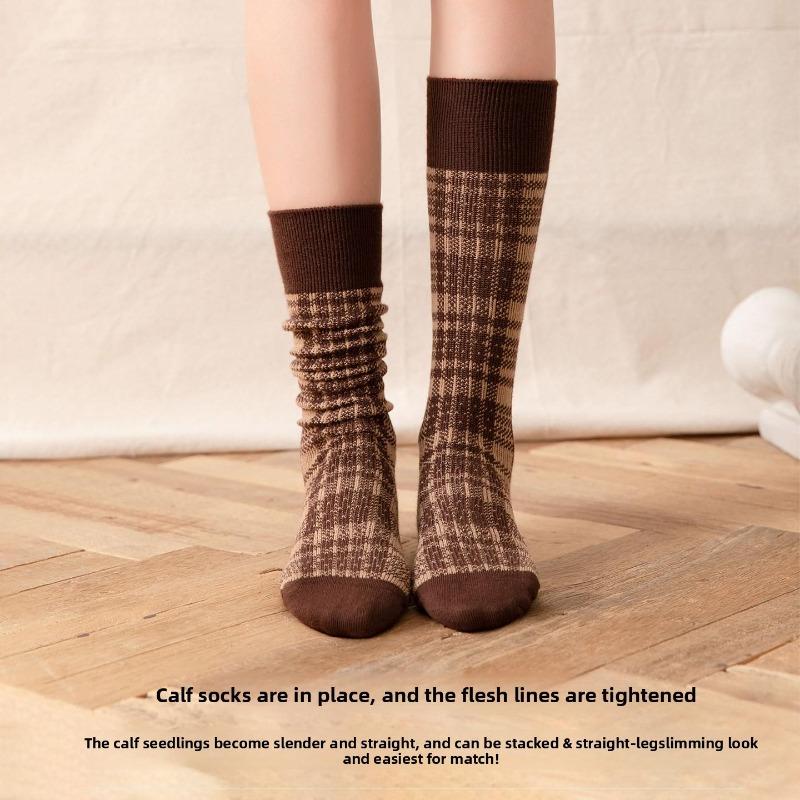 Retro Peacock-patterned Ankle Socks for Children, Suitable for Autumn and Winter, Slimming and Warm Cotton Socks