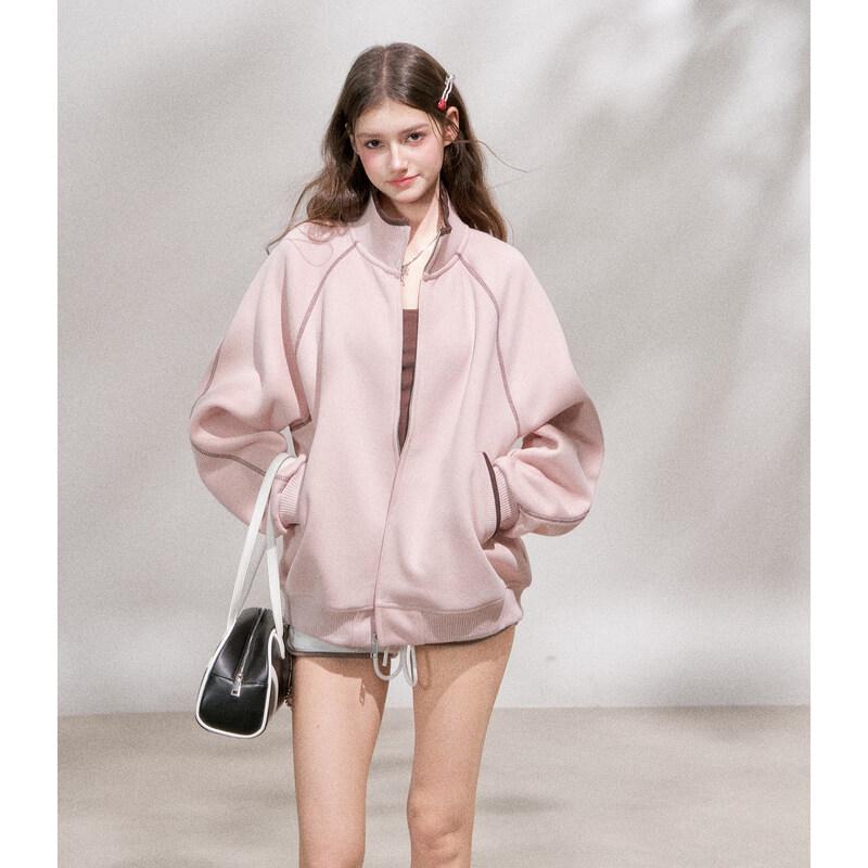 

Женская толстовка-куртка в стиле бейсболки с воротником-стойкой ICH MODE S