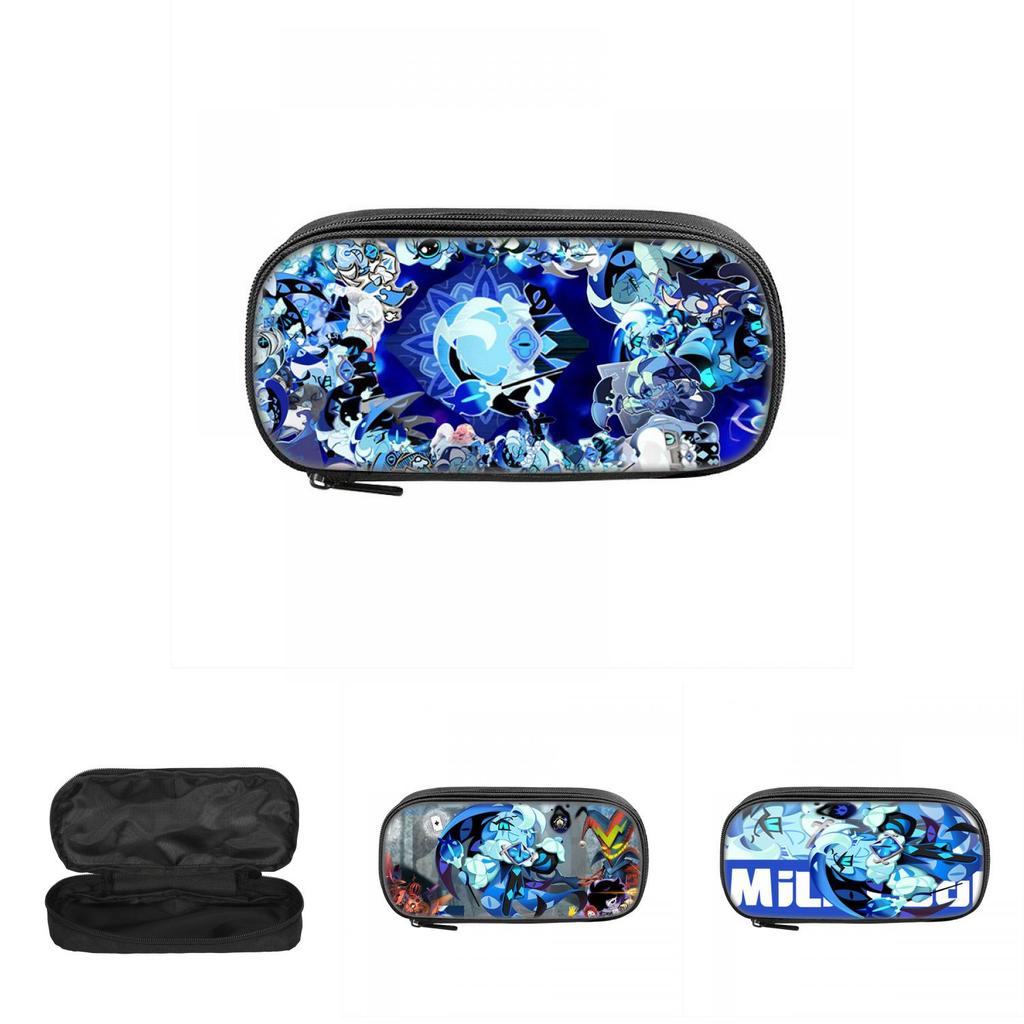 Shadow Milk Cookie Pencil Case With Nylon Material For Students And Office Use