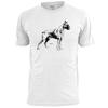 Mens Boxer Dog Sketch T Shirt Pet Pooch Mans Best Friend