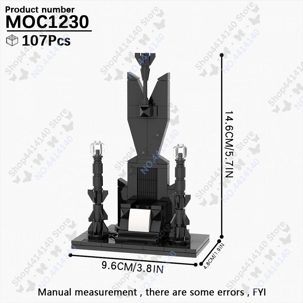 MOOXI King Of Ring Movie Eye Of Sauron Dragon Brickheadzed Figure Model Building Block Set MOC Brick Kit DIY Toys For Kids Gifts