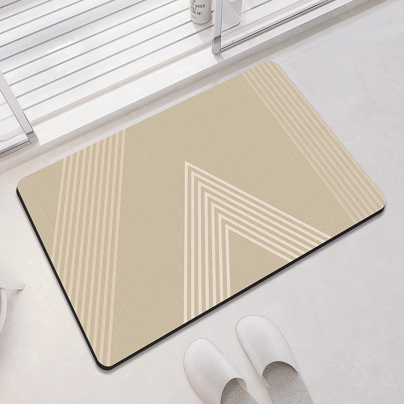 

Мягкий диатомовый грязепоглощающий коврик для ванной комнаты, коврик для порога ванной комнаты, грязный нескользящий унитаз 40 * 60cm crystal velvet