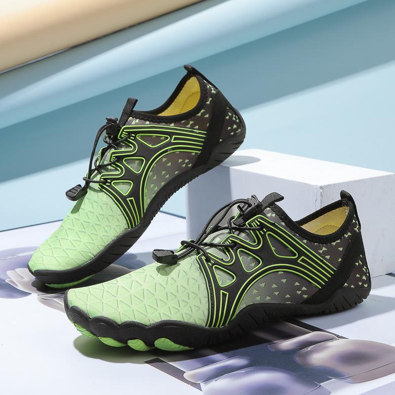 

Летние быстросохнущие кроссовки Creek, женские дышащие кроссовки для фитнеса в помещении, нескользящие кроссовки для альпинизма и плавания в песке 47 флуоресцентный зеленый
