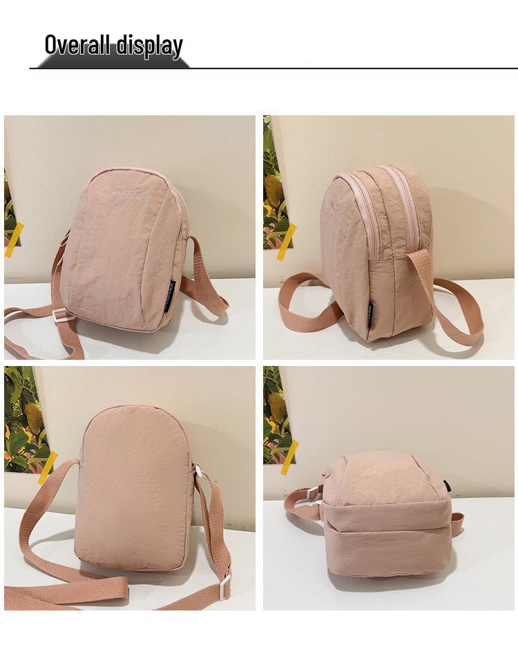 2025 Women's Trendy Nylon Crossbody Backpack: Summer Shoulder Bag, Phone & Chest Bag for Couples