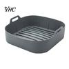Easy To Clean Air Fryer Silicone Liner Baking Pan Liners with Handles Food-Grade Oven Square Airfryer Non-Stick Reusable Accessories for 4-6 Qt Fryers