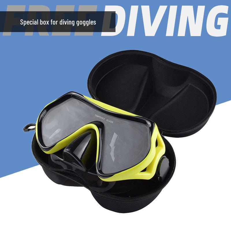 Universal Diving Mask Protective Hard Case - Snorkeling Storage Bag with Thickened Zipper, Compression-Resistant, Dustproof
