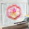Weatherproof Wind Spinner Hexagon 3D Colorful Bird Reflector Highly Reflective Indoor Outdoor Hexagonal Garden Yard Farm Hanging Chime Deterrent