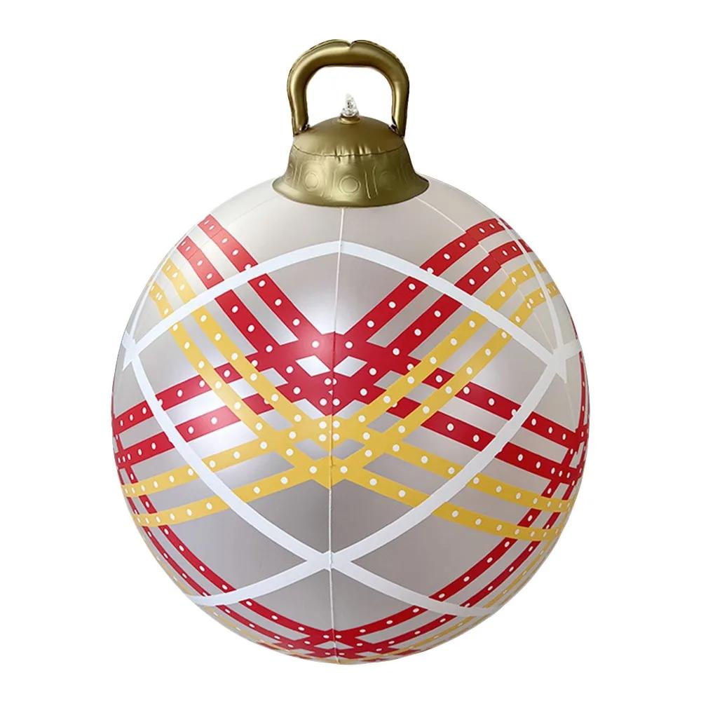 60cm Gardens Balloon Decoration without Light Christmas Ball PVC DIY Inflatable Ball Outdoor