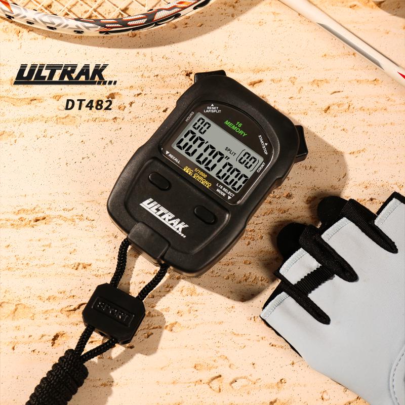 Digital Stopwatch Professional Fitness Timer for Athletes and Referees, Accurate Timing for Running and Track Sports DT482. красный