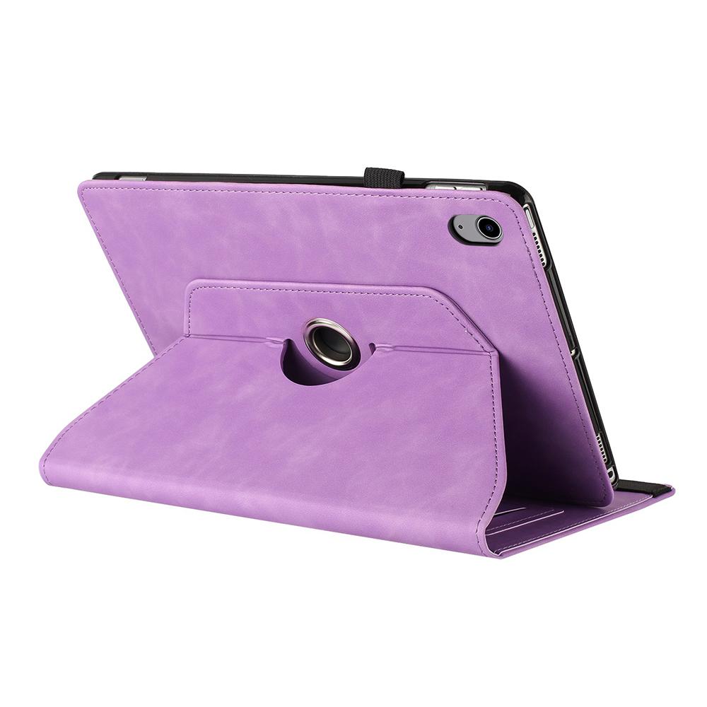 For iPad Mini (2024)/(2021) Case Rotating Stand Solid Color PU Leather Tablet Cover