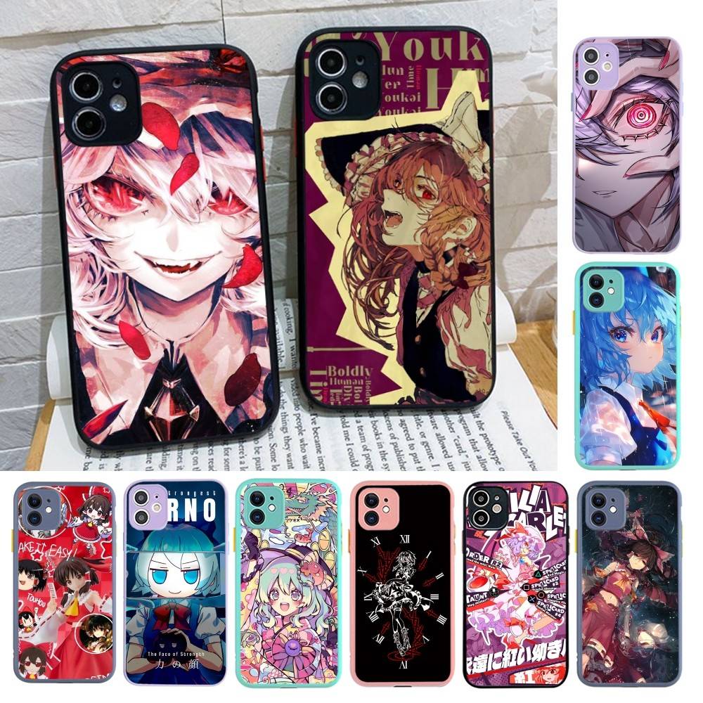 Classic Game Touhou Project For IPhone 16 15 14 Plus 13 12 11 Pro Max X XS MAX Translucent Matte Shockproof Cover