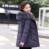 Winter Jacket Women's Parkas Long Coat Fur Collar Hooded Jackets Overcoat Thick Warm Cotton Padded Coat Puffer Parka