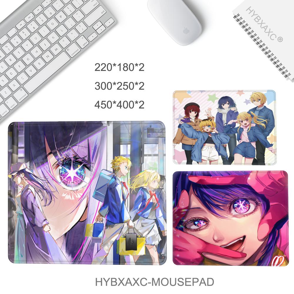 Oshi No Ko Animation Beautiful patternsOffice Computer Desk Mat Table Keyboard Small Mouse Pad Laptop Cushion Nonslip Decor