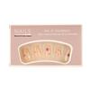 Medium Length Handmade Press-on Nails with Pure Desire Color and Diamond Star Stickers, Removable Whitening Nail Tips