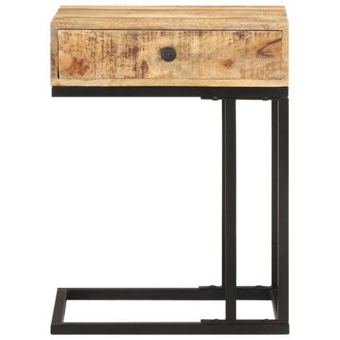 VidaXL Table d'appoint en forme d'U 45x30x61cm Bois de manguier massif