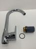 Faucet Manufacture Single Handle Chrome Plated Brass Watermark Kitchen Faucet Sink Water Mixer Tap High Gooseneck