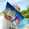 Popular American Animation F-Futurama Game Bath Towel Microfiber Soft Water Absorbing Breathable For Girl Kids Decorative