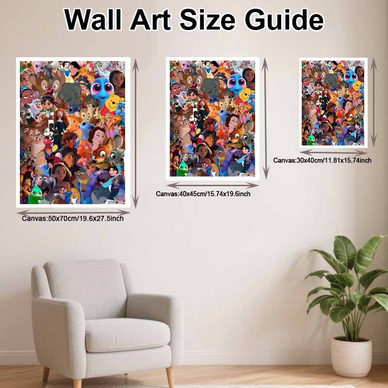 Disney Diamond Painting Kit Classic Character Collage Hand Embroidery 5D DIY Diamond Art Home Decor Creative Handicrafts Mosaic Gift