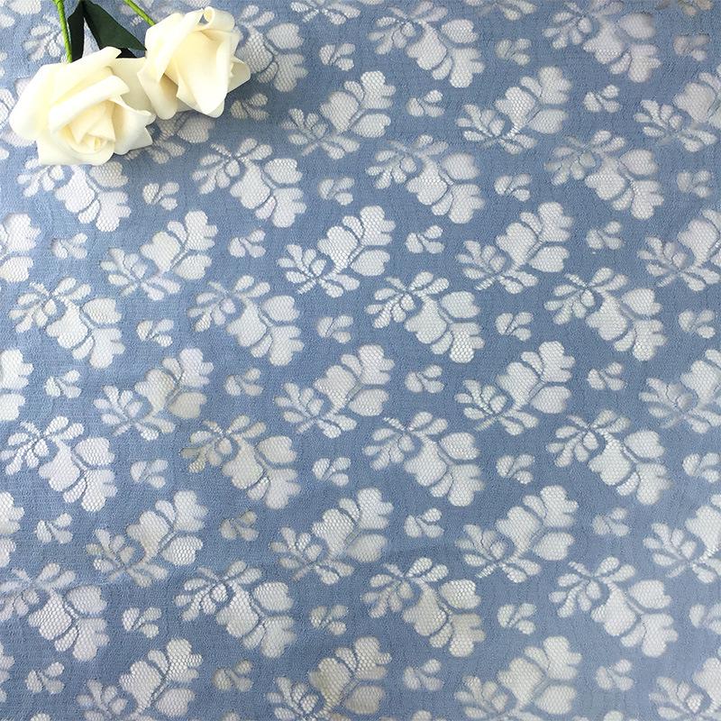 Spring/Summer Floral Lace Fabric for Women's Wedding and Evening Dresses, Cheongsams - Breathable & Non-Elastic Polyester.