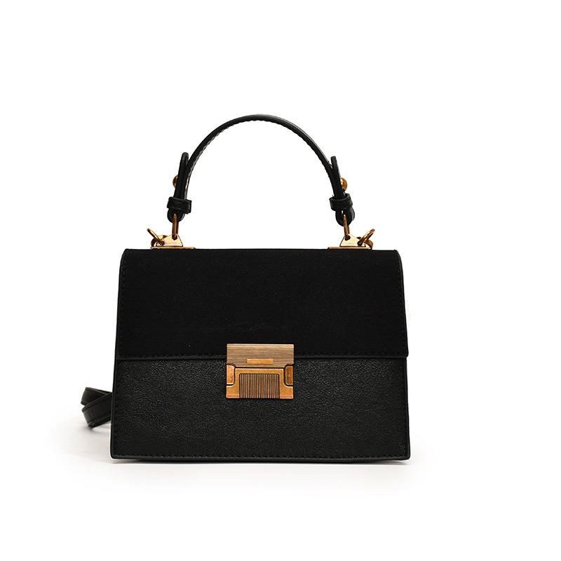 Retro Lock Small Square Bag 2025 New Small Fragrant Wind Bag Women's Foreign Style Handbag Fashion Shoulder Messenger Bag