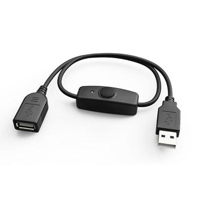 Cable Accessories USB 2.0 Extender Cord USB Extension Cable With ON OFF Switch Power Supply Line