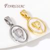 18K Real Gold Plated Brass Pendants For Jewelry Making,Shell with Rose Charms For Necklace Findings,DIY Accessories