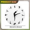 Wall Clock Decorative Art Round Unique Minimalist Silent Non Ticking Decor for Indoor