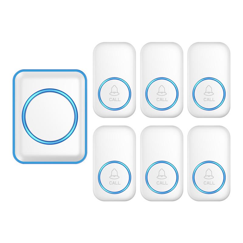 Smart Wireless Doorbell with Remote Control: Ultra-Long Range, Waterproof, Perfect for Elderly & Patients, One-to-Six Call Button System.