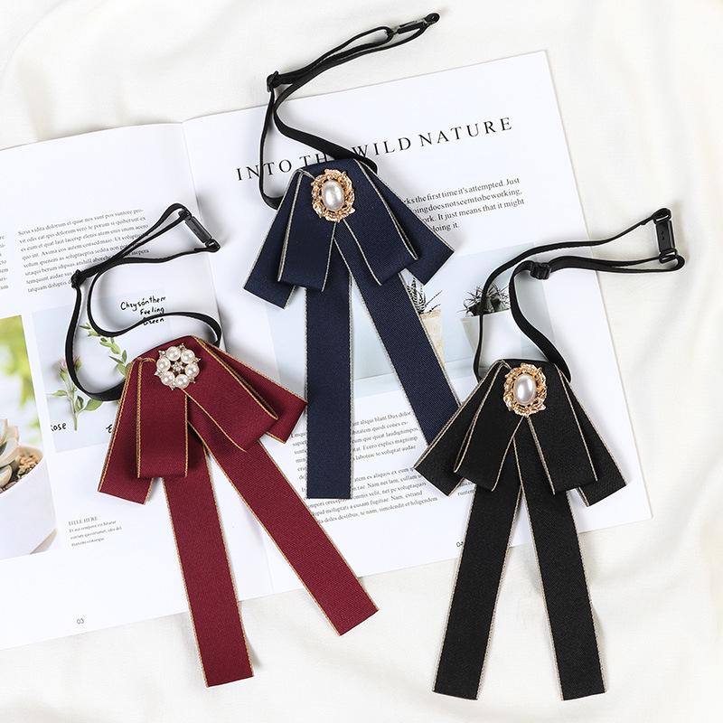

Women s Professional Black Bow Tie Shirt Collar Accessory