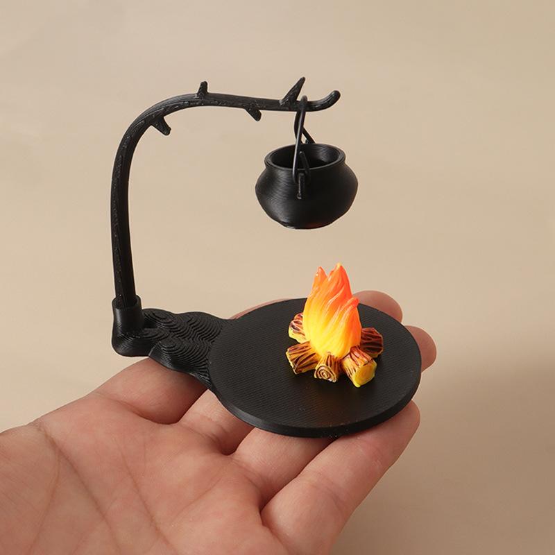 1:12 Scale Camping Tent Model Decoration Simulated Outdoor Tent Ornament Miniature Scene Accessories Doll Small Tent Toy