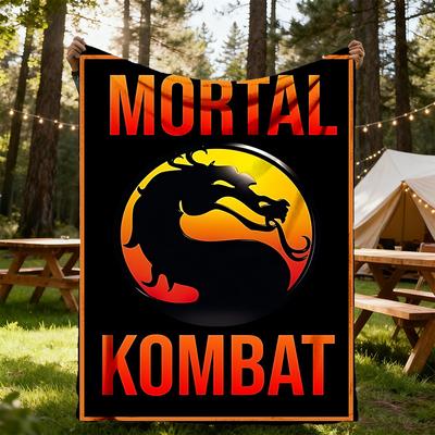 1 Stück Mortal Kombat Outdoor-Decke Leichtes Flanell, Weich & Warm, Ganzjahres-, Outdoor-, Camping-, Wohnzimmer-, Büro-, L1106117