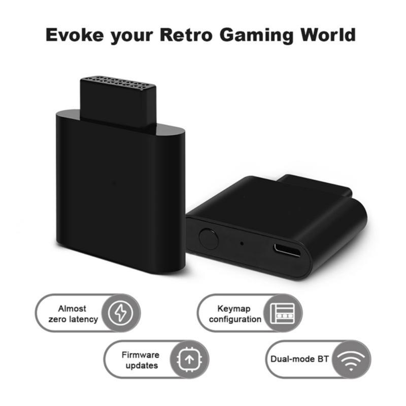 Wireless Adapter for Classical Gaming Consoles Plug and Play Retro Gaming with Low Latency Multiplayer Support
