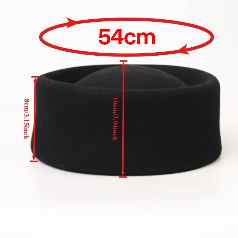 New 100% Wool Nobility Fedoras Hat For Women With Lining Winter Classic Berets Hatladies Fascinator Wedding Dinner Nice Felt Hat