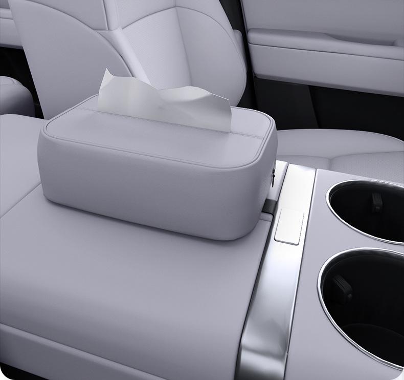 Porta Toallas de Papel para Coche Xingyao 6: Colgador de Asiento de 25 Ranuras, Bolsa de Pañuelos para Consola, Accesorio de Decoración Interior
