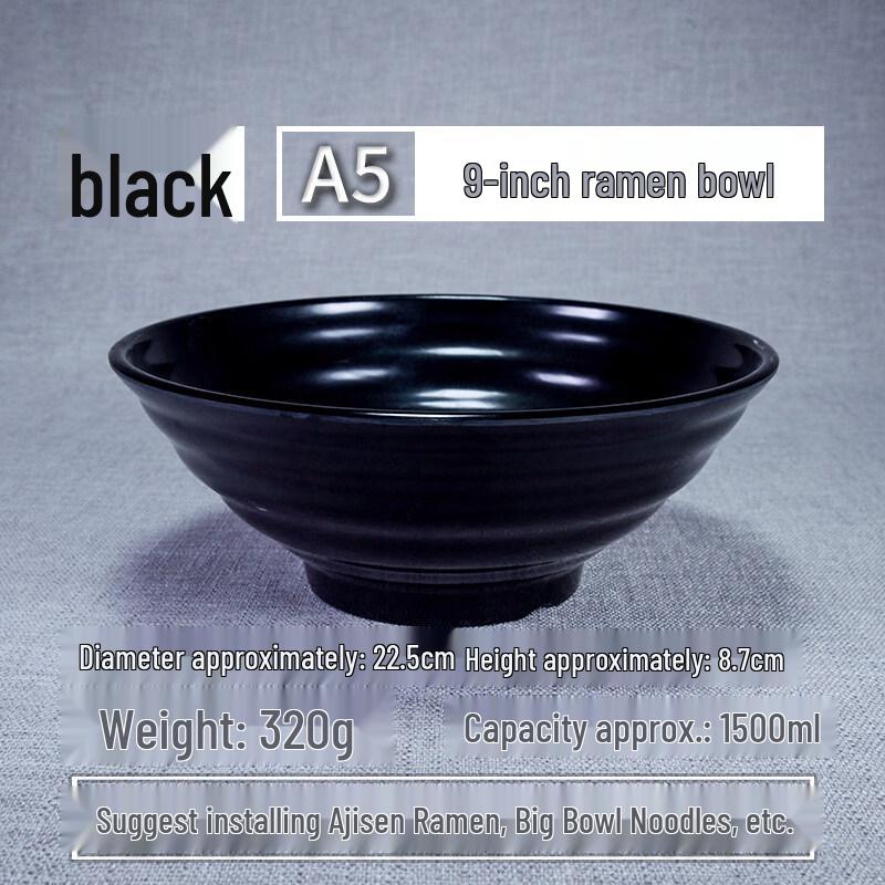 

Commercial Melamine Noodle and Soup Bowl