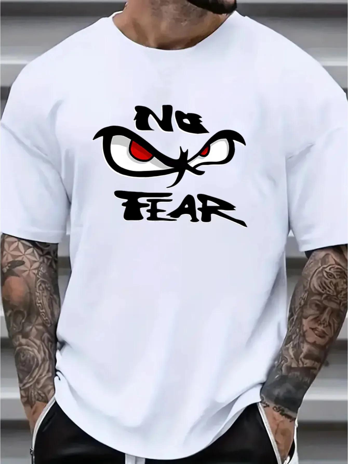 

Бестселер Футболка бренду No Fear Літня Футболка класу люкс з чистої бавовни з коротким рукавом Унісекс Круглий виріз Універсальна та вільна футболка 2XL