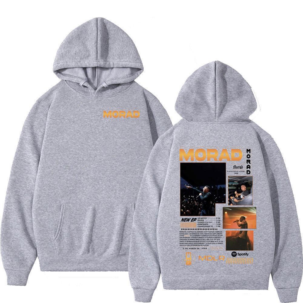 Rapper Morad Grafik Hoodie Merch Herren Damen Kleidung Mode Hip Hop Vintage Sweatshirt Lässige Oversized Langarm Hoodies