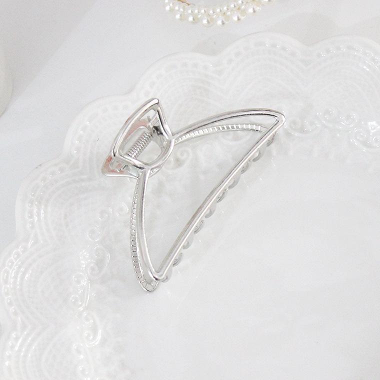High-End Metal Shark Hair Clip - Elegant Hairpin Bow Accessory