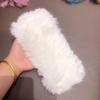 Rabbit Fur Hat Female Chuanxi White Fur Hat Fur Cold and Warm Plush Knitted Hat Cute Headgear Autumn and Winter