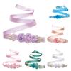 Wedding Belt Eye-catching Wear Resistant Fabric Rose Flower Wedding Dress Sash for Women