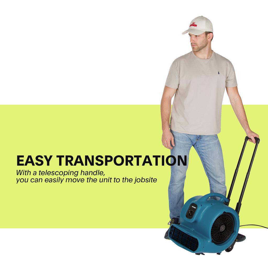 XPOWER P-850TH Blue Large-Scale Floor Blower Timer Tie Rod Grapefruit Scent Bead