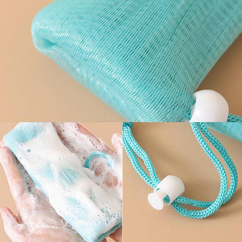 Cleanser Soap Mesh Bags Bath Washing Tools Body Cleansing Nets Soap Foaming Net Pe Bubble Helper Mesh Wash Face