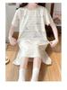 Cotton Nightgown for Pregnant Women: Short Sleeve Postpartum Breastfeeding Dress