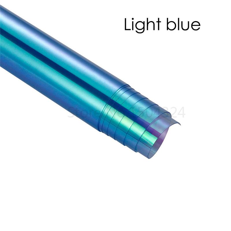 30cm*150cm Car Headlight Fog Light Taillight Tint Reflective Chameleon Vinyl Films Auto Lamp Light Sticker Car Decor Accessories